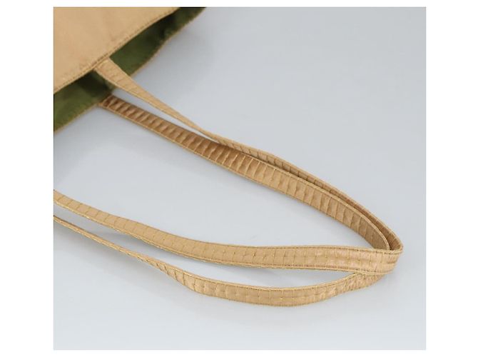 PRADA Borsa Tote Satinata Oro Auth bs19851 D'oro - vista 7