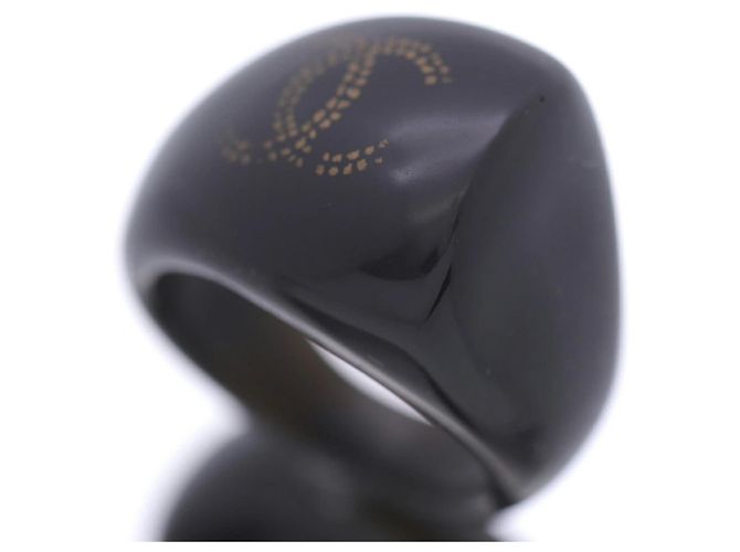 Anillo Chanel Negro - vista 3