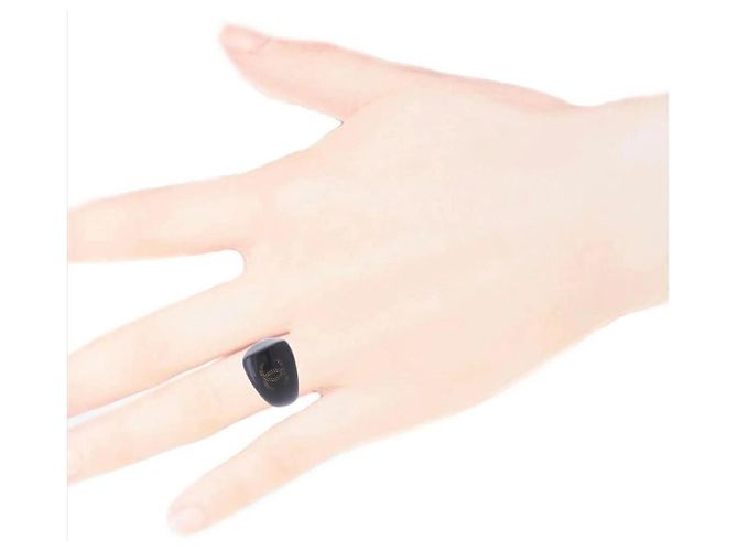 Anillo Chanel Negro - vista 6