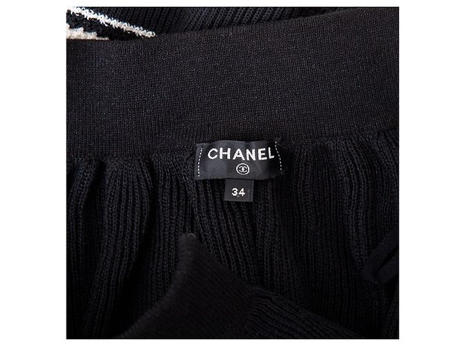 Falda de punto Chanel Negro - vista 11