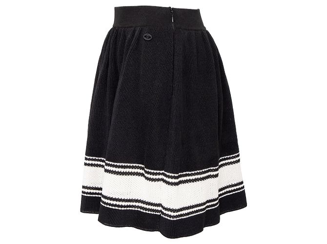 Falda de punto Chanel Negro - vista 2