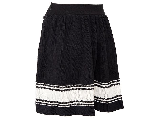 Falda de punto Chanel Negro - vista 4