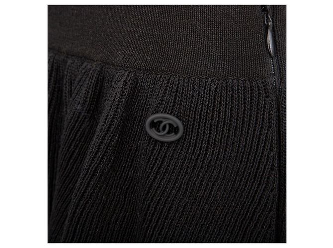 Falda de punto Chanel Negro - vista 8