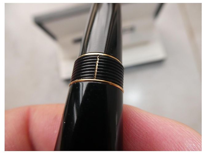 Penna a sfera Montblanc LeGrand con cappuccio, scatola e ricarica nuova Nero - vista 7