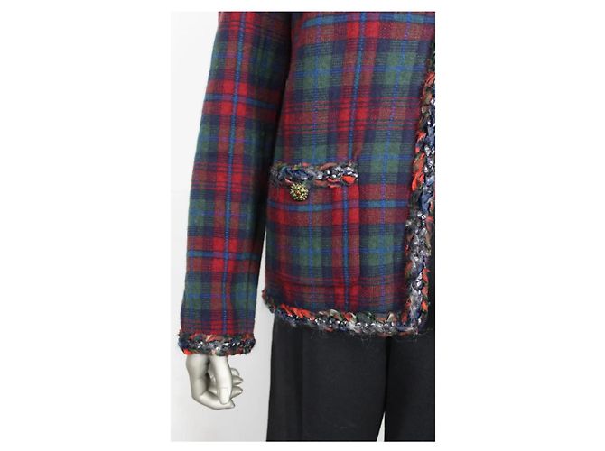 Chanel Kaschmirjacke Karomuster Mehrfarben - Ansicht 4