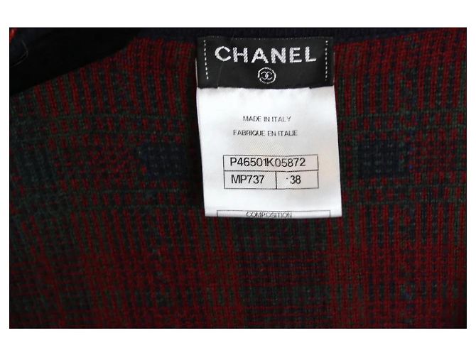 Chanel Kaschmirjacke Karomuster Mehrfarben - Ansicht 9