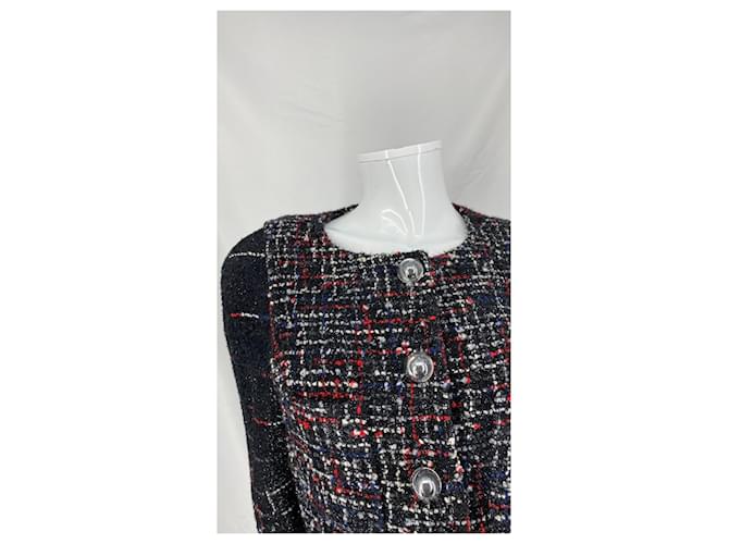 Chanel FW2017 Space Rocket Jacke Schwarz Weiß Rot Blau Dunkelblau - Ansicht 4