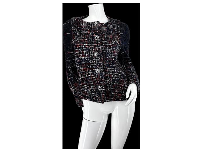 Chanel FW2017 Space Rocket Jacke Schwarz Weiß Rot Blau Dunkelblau - Ansicht 5