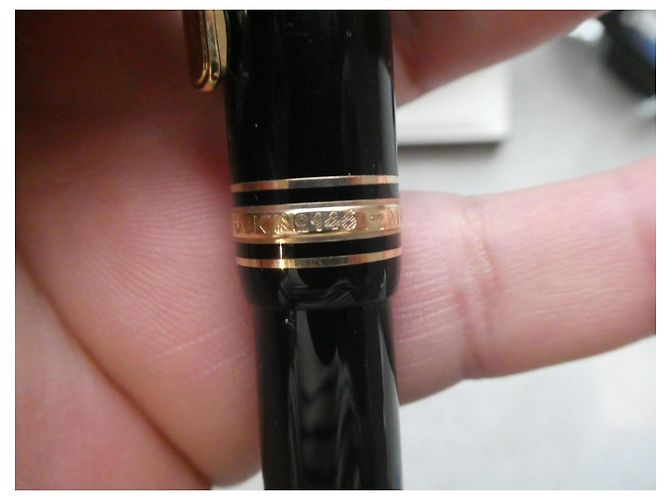 Vintage Montblanc 146 Meisterstück Füllfederhalter mit seiner Goldfederbox Schwarz - Ansicht 3