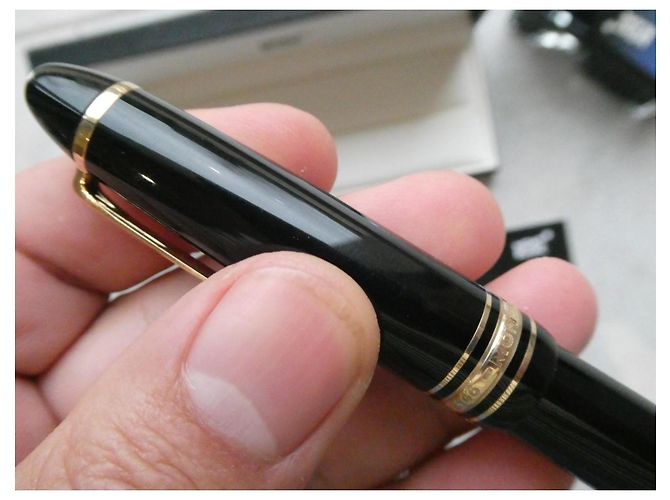 Vintage Montblanc 146 Meisterstück Füllfederhalter mit seiner Goldfederbox Schwarz - Ansicht 5