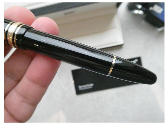 Vintage Montblanc 146 Meisterstück Füllfederhalter mit seiner Goldfederbox Schwarz - Ansicht 6