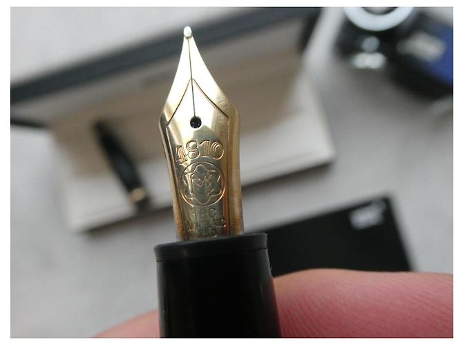 Vintage Montblanc 146 Meisterstück Füllfederhalter mit seiner Goldfederbox Schwarz - Ansicht 7