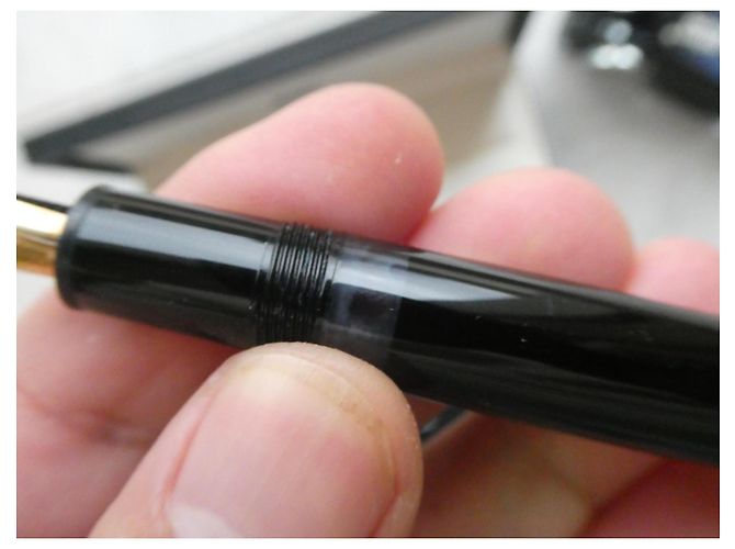 Vintage Montblanc 146 Meisterstück Füllfederhalter mit seiner Goldfederbox Schwarz - Ansicht 8