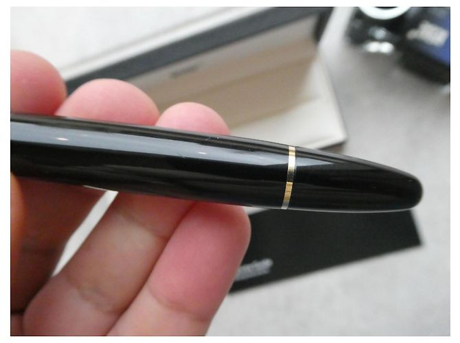 Vintage Montblanc 146 Meisterstück Füllfederhalter mit seiner Goldfederbox Schwarz - Ansicht 9