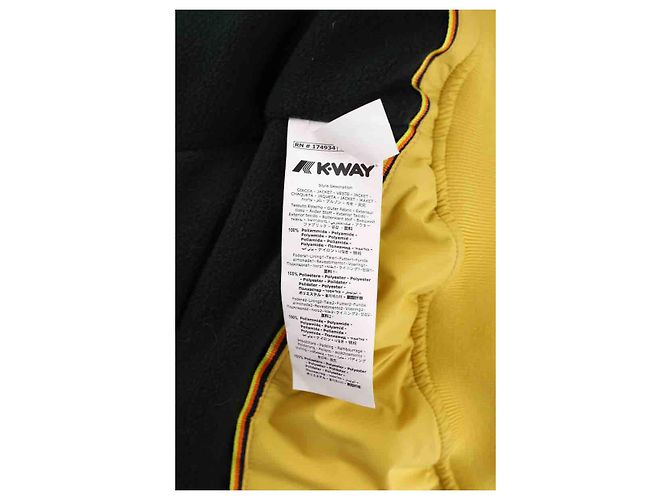 K-Way Jaqueta amarela Amarelo - vista 6