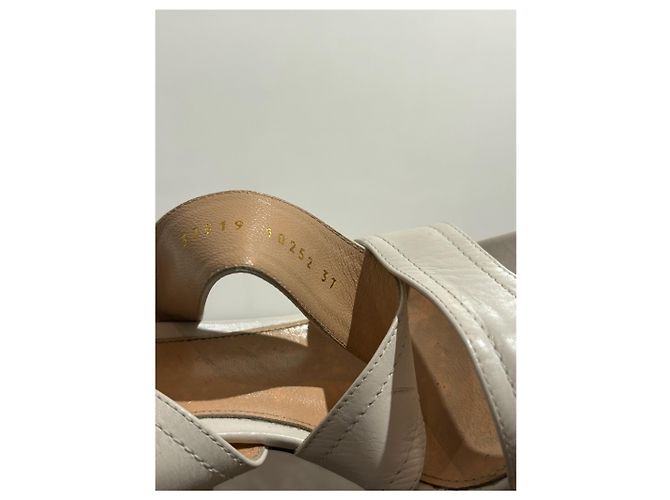 Sandali GIANVITO ROSSI T.EU 37 Pelle Bianco - vista 6