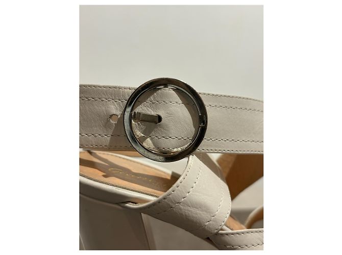 Sandali GIANVITO ROSSI T.EU 37 Pelle Bianco - vista 7