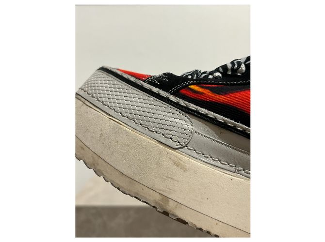 Sneakers LANVIN T.EU 37 Tessuto Rosso - vista 10