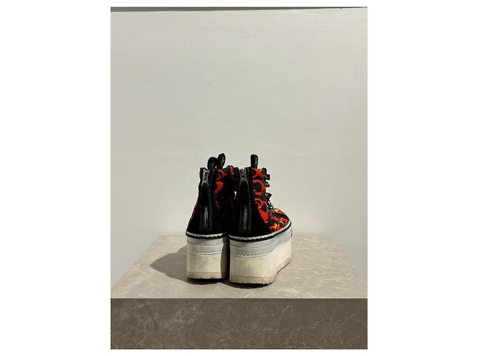 Sneakers LANVIN T.EU 37 Tessuto Rosso - vista 4