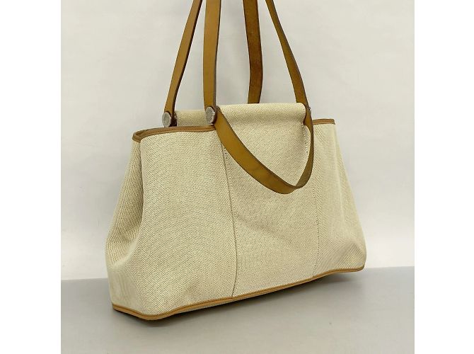 Hermès Borsa Hermes Cabag PM in Toile H marrone - vista 2