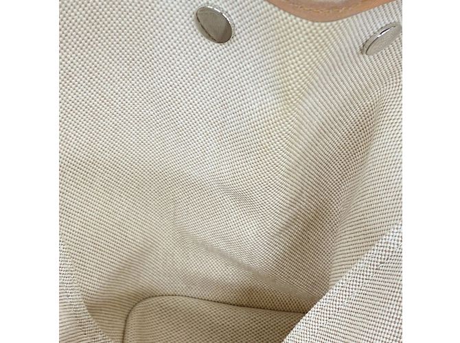 Hermès Borsa Hermes Cabag PM in Toile H marrone - vista 7