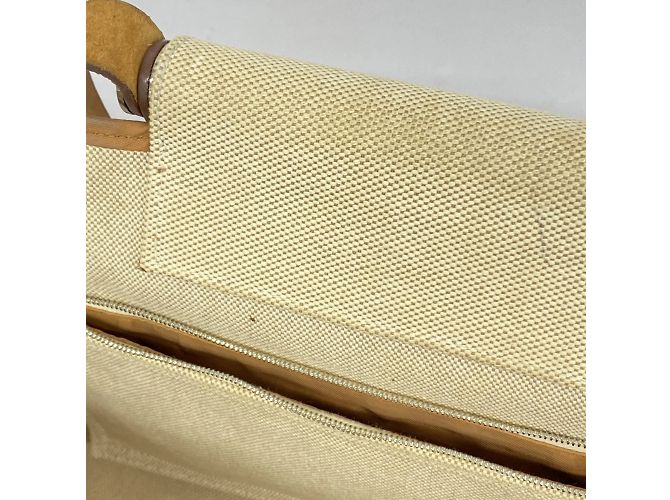 Hermès Borsa Hermes Cabag PM in Toile H marrone - vista 8