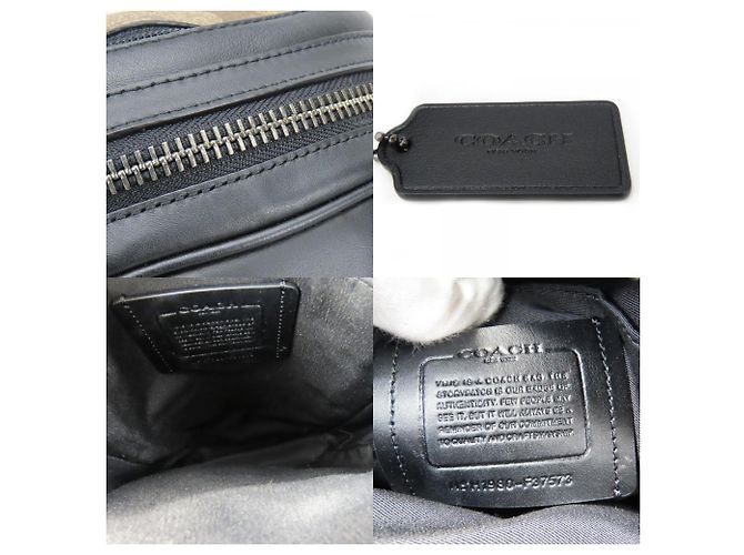 Borsa a spalla in pelle firmata Coach Nero Cachi - vista 8