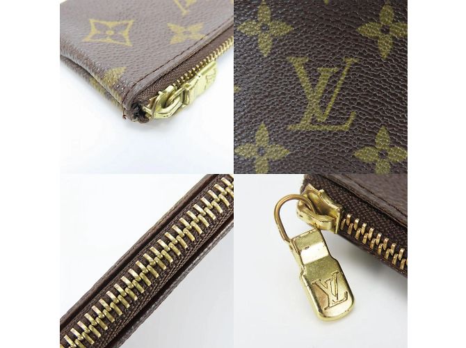 Porta-moedas Monograma Louis Vuitton Marrom - vista 8