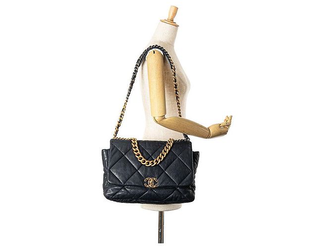 Chanel 19 Chanel Lambskin 19 Large Chain Shoulder Bag Blue - view 8