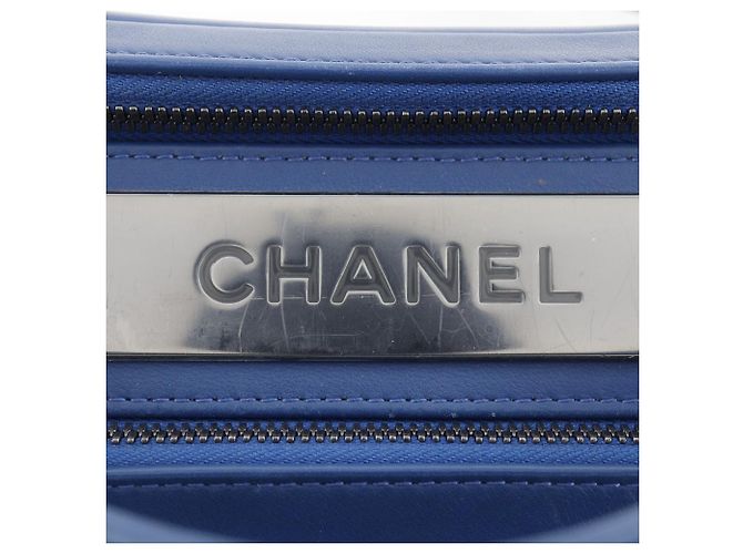 Borsa a mano bowling Trendy di Chanel 2WAY Blu - vista 12