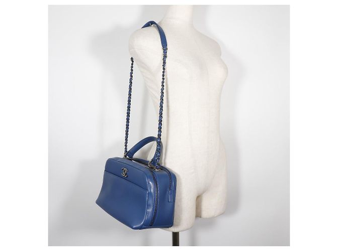 Borsa a mano bowling Trendy di Chanel 2WAY Blu - vista 14