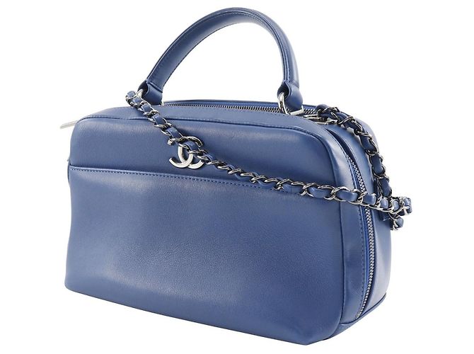 Borsa a mano bowling Trendy di Chanel 2WAY Blu - vista 2