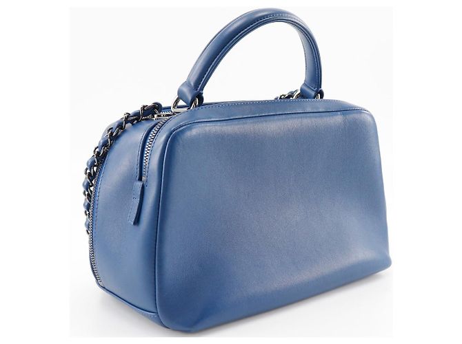 Borsa a mano bowling Trendy di Chanel 2WAY Blu - vista 3