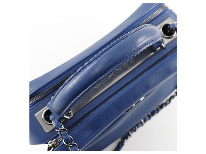Borsa a mano bowling Trendy di Chanel 2WAY Blu - vista 6