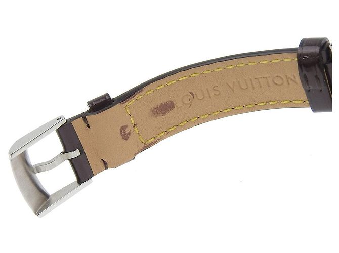 Relógio Louis Vuitton Tambour em aço inoxidável com diamantes de quartzo - vista 6