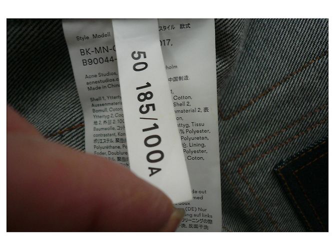 ACNE STUDIOS x BLA KONST Patchwork-Jeansjacke Neuwertig RAR Blau - Ansicht 8
