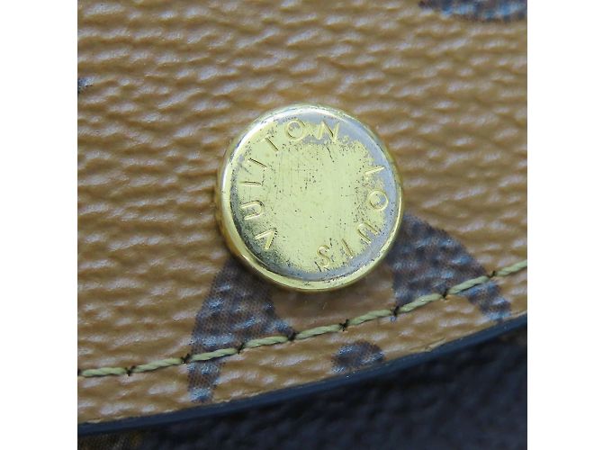 Billetera bifold Louis Vuitton en Monogram Reverse Castaño - vista 4