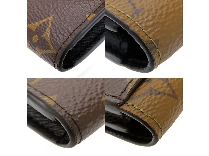 Billetera bifold Louis Vuitton en Monogram Reverse Castaño - vista 6