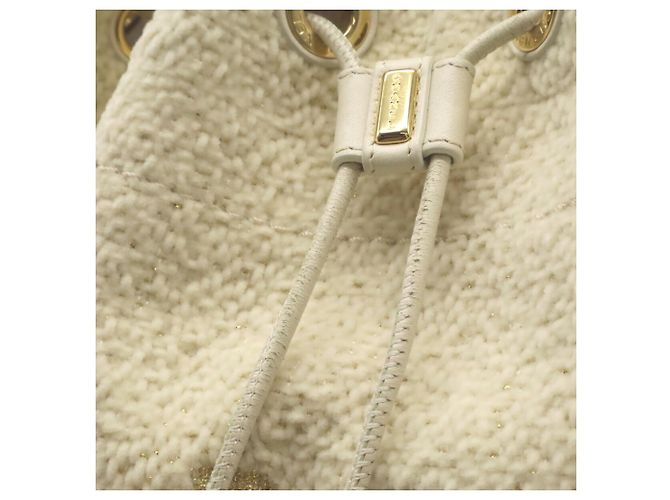 Zaino a spalla della linea Deauville di Chanel Beige Crudo - vista 9