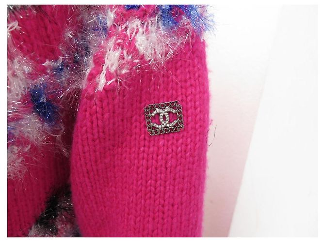 NEUER CHANEL P71555K10324 S 36 CASHMERE-PULLOVER FUCHSIA Fuschia - Ansicht 3
