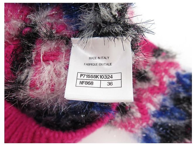 NEUER CHANEL P71555K10324 S 36 CASHMERE-PULLOVER FUCHSIA Fuschia - Ansicht 9