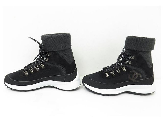 NEUE CHANEL SCHUHE G38497 HOHE SNEAKERS LOGO CC 36 - Ansicht 2