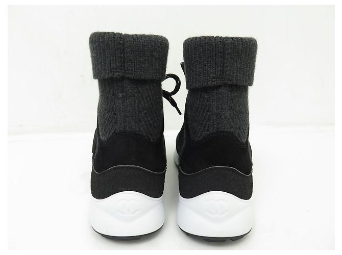 NEUE CHANEL SCHUHE G38497 HOHE SNEAKERS LOGO CC 36 - Ansicht 5