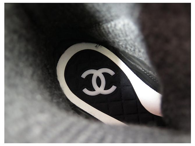 NEUE CHANEL SCHUHE G38497 HOHE SNEAKERS LOGO CC 36 - Ansicht 7