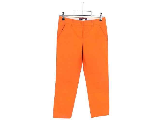 Pantalones rectos Etro en algodón naranja - vista 4