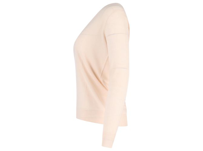 Maglione V in lana rosa Joseph - vista 2