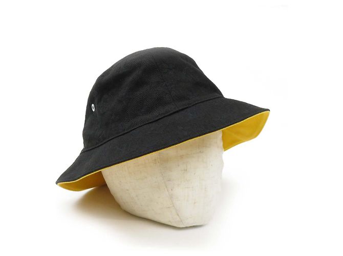 Cappello reversibile in denim Monogram Louis Vuitton Nero - vista 3