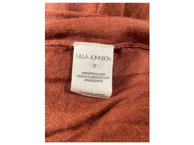 Abito Midi Leo in Lana Marrone Ulla Johnson Rosso - vista 11