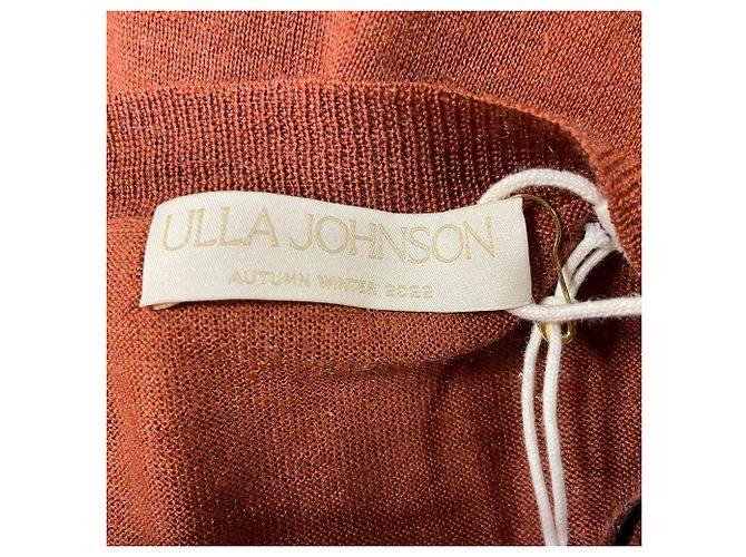 Abito Midi Leo in Lana Marrone Ulla Johnson Rosso - vista 4