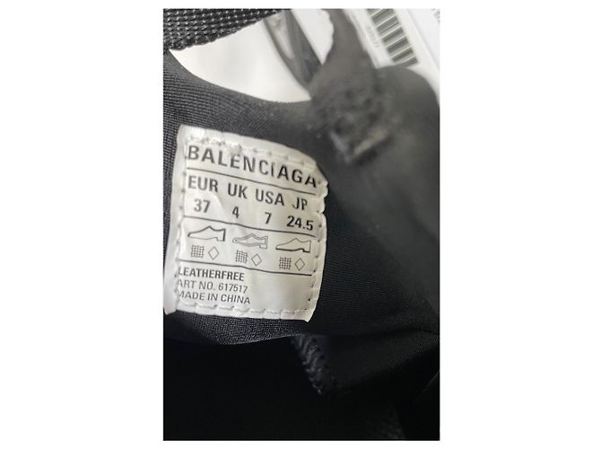Sneakers con lacci Balenciaga Tyrex in poliuretano nero - vista 15